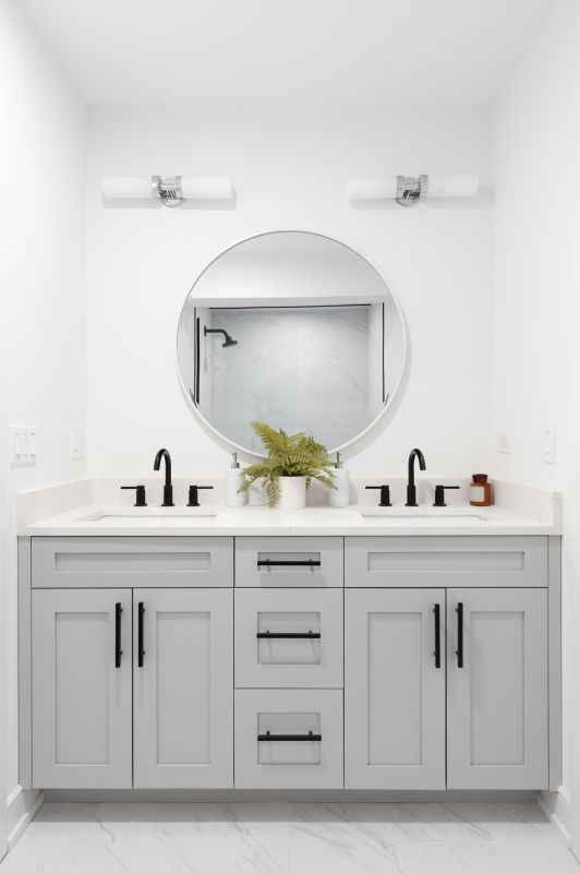 Modern Vanity and Lighting